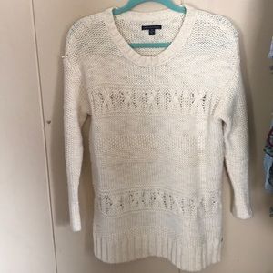 Cream Cable-Knit Sweater